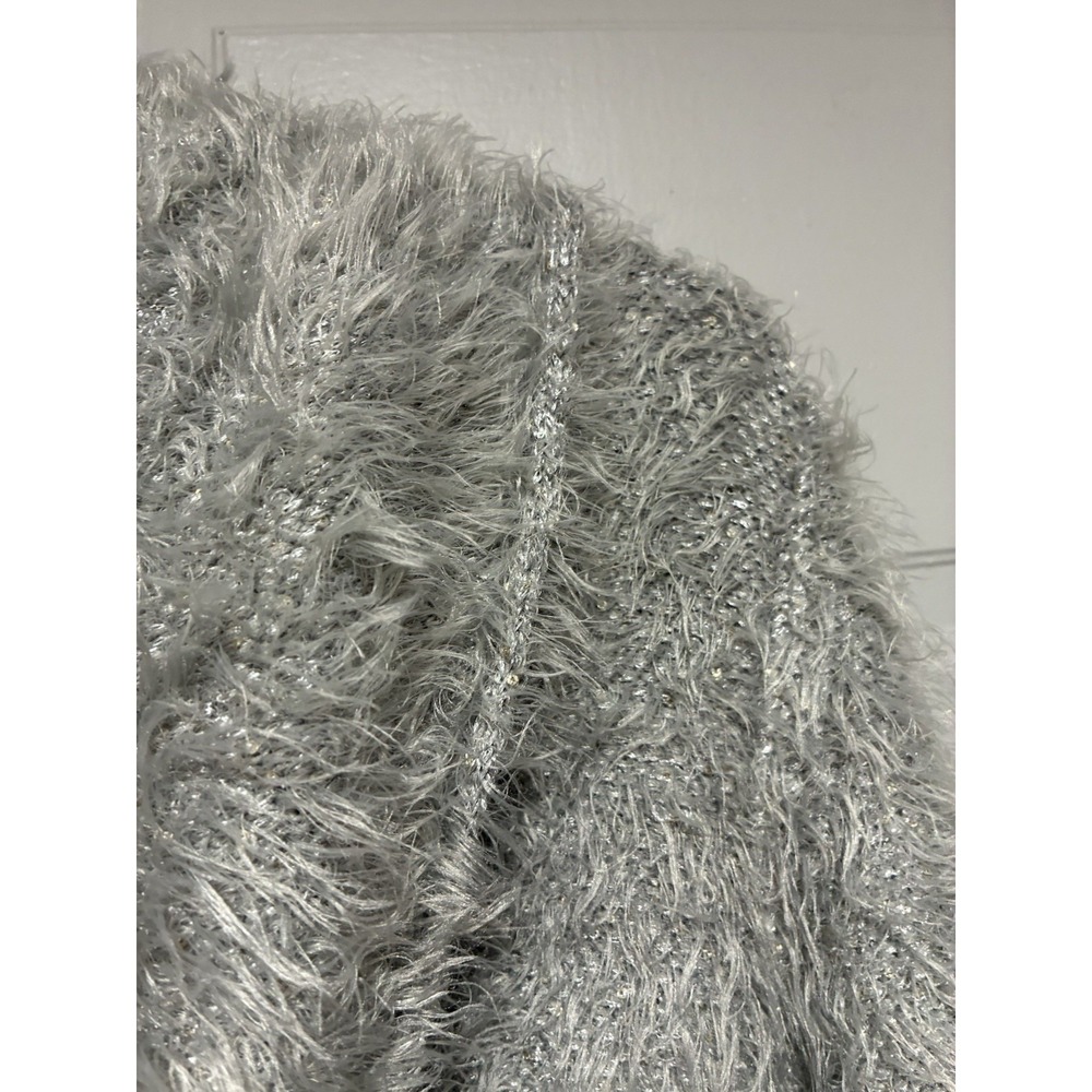 Free People Womens Cardigan Fuzzy Wrap Cropped Cardigan Size XS Gray Casual - Picture 4 of 10